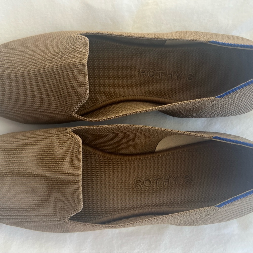 Rothy’s The Flat. Light Brown. SZ 8.5. Great condition